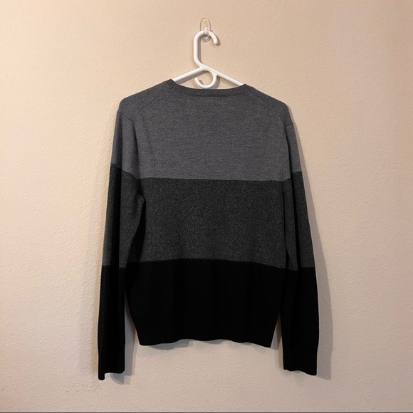 Wool Crewneck Sweater - Black and Gray Gradient, Banana Republic - Picture 2 of 2